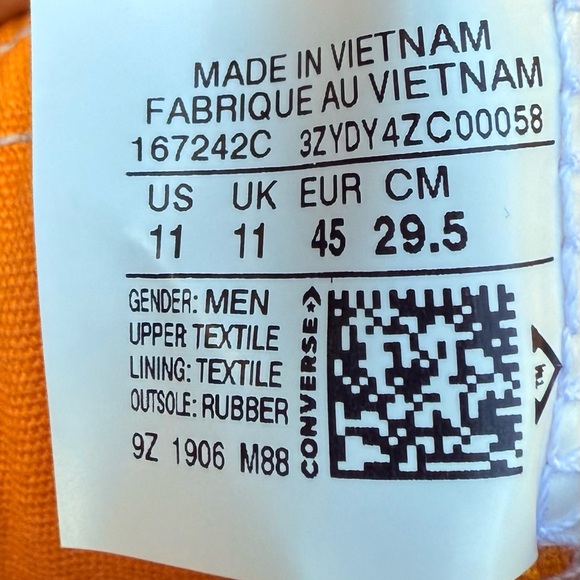 Men's Converse UNT1TL3D Hi Not A Chuck Sneakers Night Purple 167242C US Size 11 - Picture 9 of 9